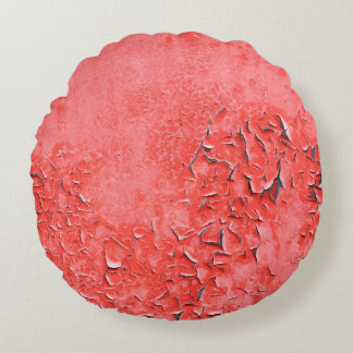 Cojín Redondo Textura del retrogrupo de pared de hierro pintado