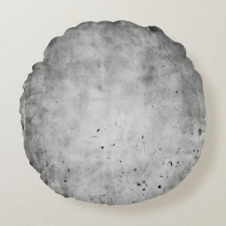 Cojín Redondo Textura Gris Grunge Angustiada