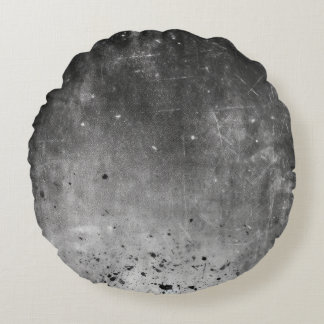 Cojín Redondo Textura gris y negro desgastado