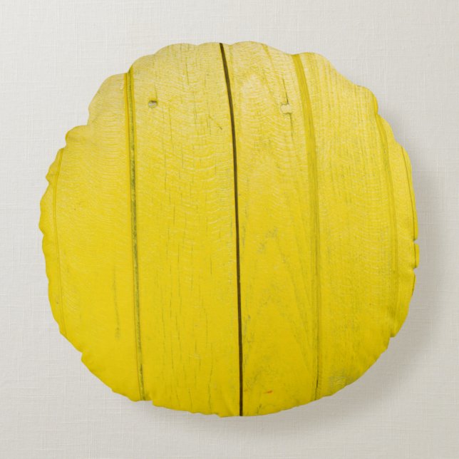 Cojín Redondo texturesart de madera, fondo, tablero, marrón, con (Anverso)