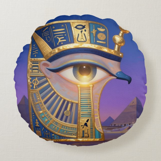 Cojín Redondo The Egyptian Eye´2 (Anverso)