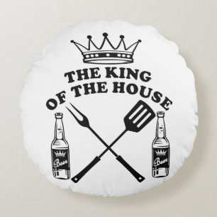 Cojín Redondo The King of the House Beer