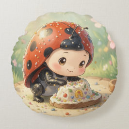 Cojín Redondo The Ladybug and the Hidden Nectar Kingdom