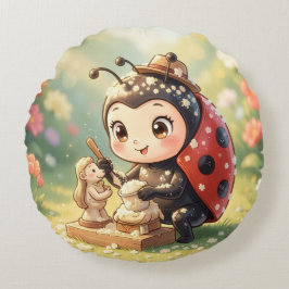 Cojín Redondo The Ladybug and the Hidden Nectar Kingdom.9