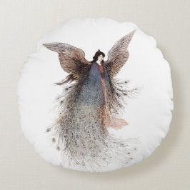 Cojín Redondo The Moon Maiden (1910) painting by Warwik Goble 