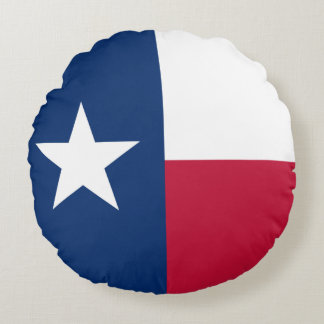 Cojín Redondo The Texan Lone Star State Flag of Texas