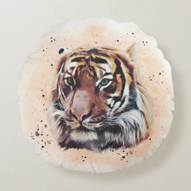 Cojín Redondo The Tiger (Anverso)