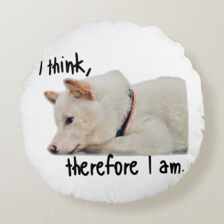 Cojín Redondo Thinking dog クッション by koroku