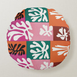 Cojín Redondo Throw pillow inspired by Henri Matisse Snow Flower