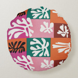 Cojín Redondo Throw pillow inspired by Henri Matisse Snow Flower