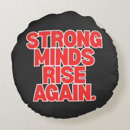 Cojín Redondo Throw Pillow – Modern Positive Message Home Decor