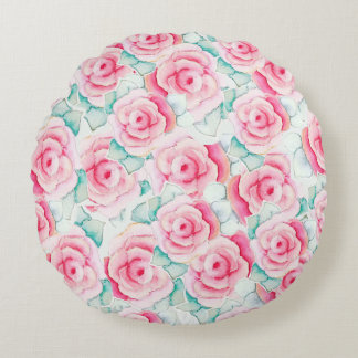 cojín redondo Throw Pillow Roses 
