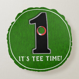 Cojín Redondo ¡TIEMPO! Agujero de golf en uno