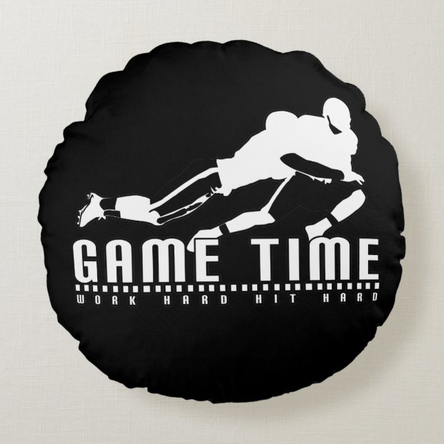 Cojín Redondo Tiempo de juego - Responder (Anverso)