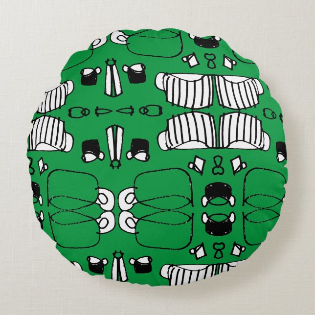 Cojín Redondo Tiempo de té (Anverso)