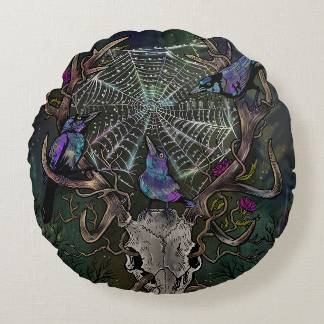 Cojín Redondo Tiempos de maravilla tres (Anverso)