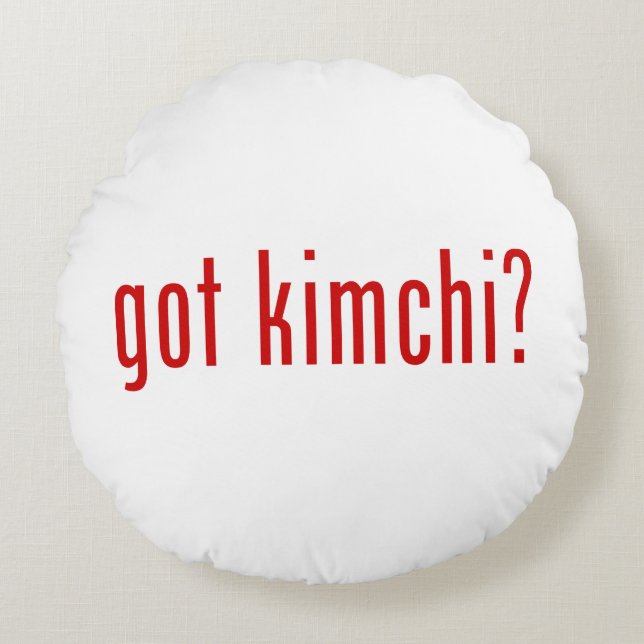 Cojín Redondo ¿tiene kimchi? (Anverso)