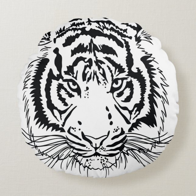 Cojín Redondo tigre (Anverso)