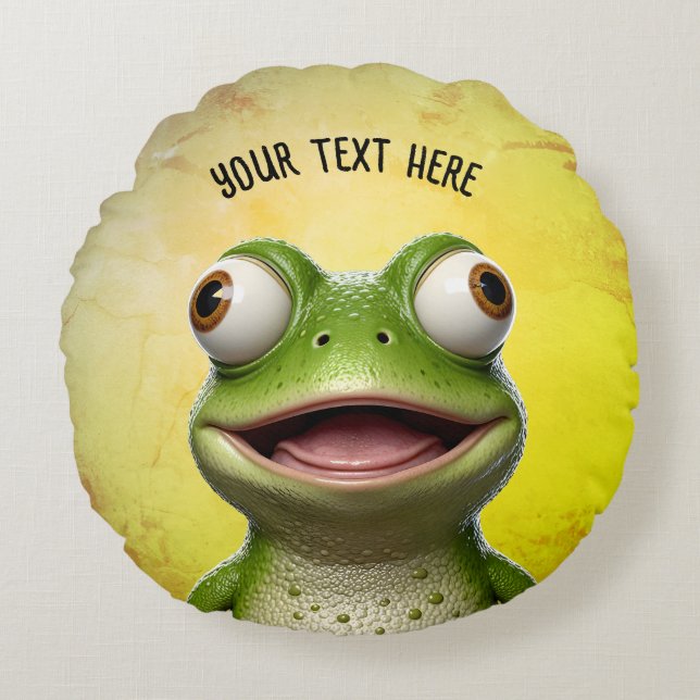 Cojín Redondo ToadTally Awesome (Anverso)