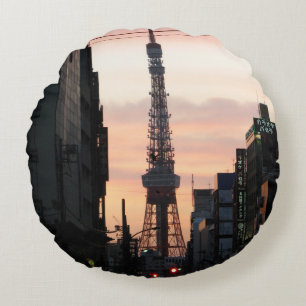 Cojín Redondo Tokyo Tower Amanecer 東京タワー日の出