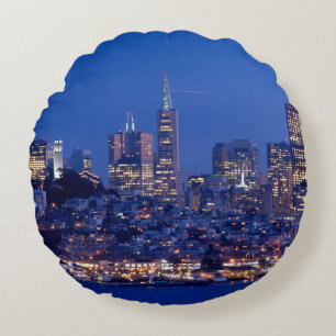 Cojín Redondo Tomado del tejado de la prisión en Alcatraz