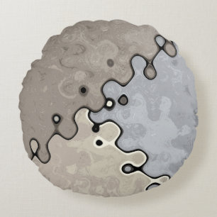 Cojín Redondo Tonos de la Tierra apagados