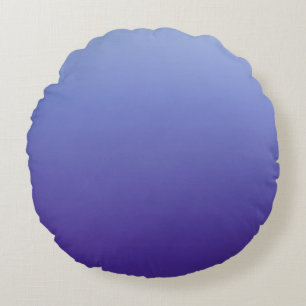 Cojín Redondo Tonos de Violeta Periwinkle a Azul