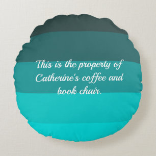 Cojín Redondo Tonos turquesa