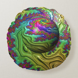 Cojín Redondo Tormenta de nubes cósmica