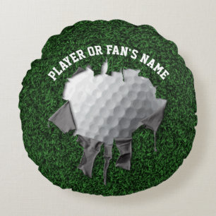 Cojín Redondo Torn Golf Ball Round Pillow