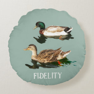 Cojín Redondo Tornos de escarcha de mallard comestibles