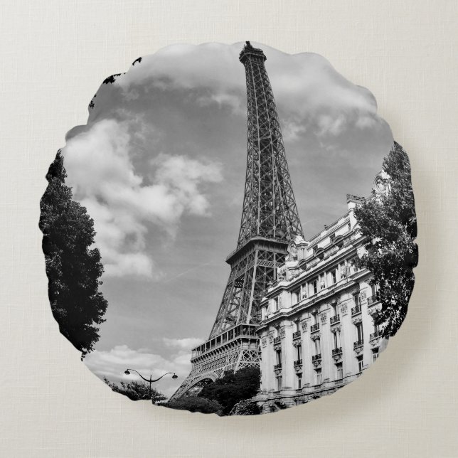 COJÍN REDONDO TORRE EIFFEL EN PARÍS, FRANCIA (Anverso)