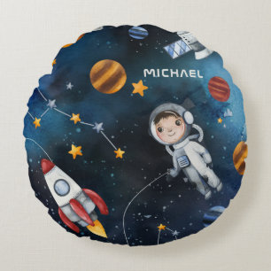 Cojín Redondo Transbordador Espacial Astronauta Personalizado de