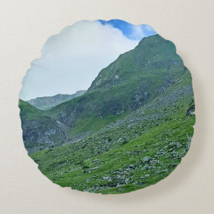 Cojín Redondo Transfagarasan Pendiente Alpina – Rumania Fotograf