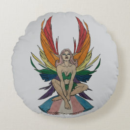 Cojín Redondo Transgender Faerie 