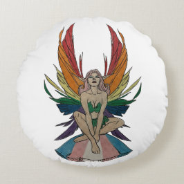 Cojín Redondo Transgender Faerie