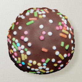 Cojín Redondo Trato helado de chocolate