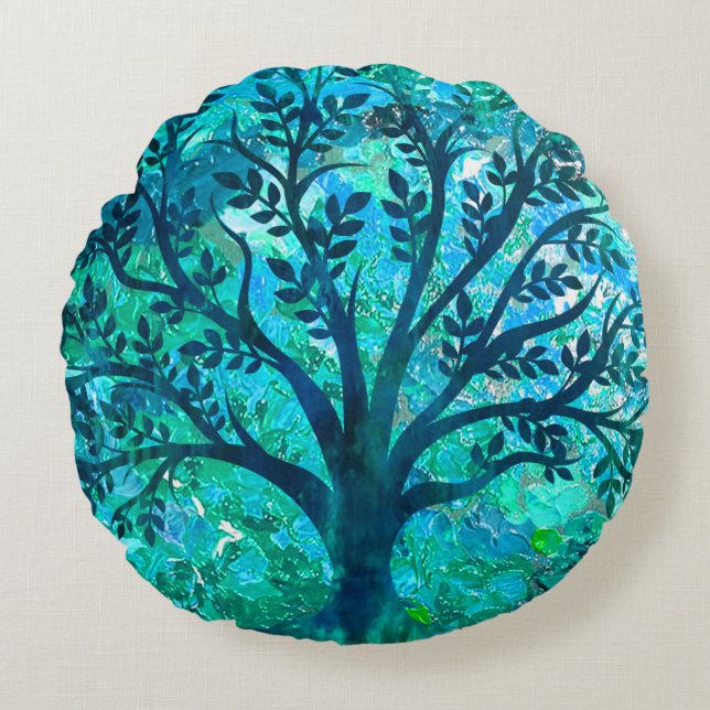 Cojín Redondo Tree Medallion (Anverso)