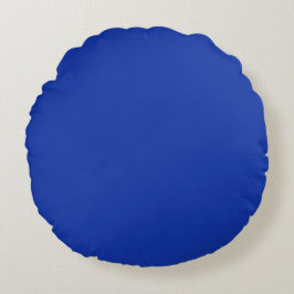 Cojín Redondo Trendy Elegant Solid Royal Blue