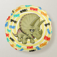Triceratops RAWR Pillow