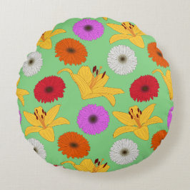 Cojín Redondo Tropical Blossom