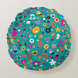 Cojín Redondo trullo del modelo del dibujo animado de la