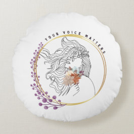 Cojín Redondo Tu voz importa