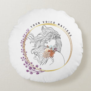 Cojín Redondo Tu voz importa