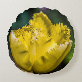 Cojín Redondo Tulip amarillo
