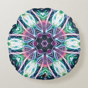 Cojín Redondo Tulips Kaleidoscope