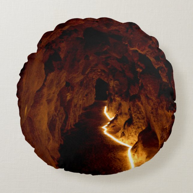 Cojín Redondo Túnel secreto iluminado (Anverso)