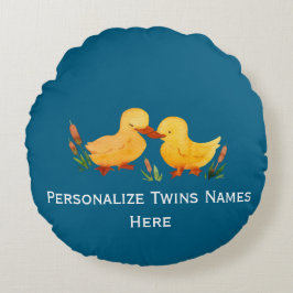 Cojín Redondo Twin Ducklings