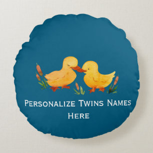 Cojín Redondo Twin Ducklings