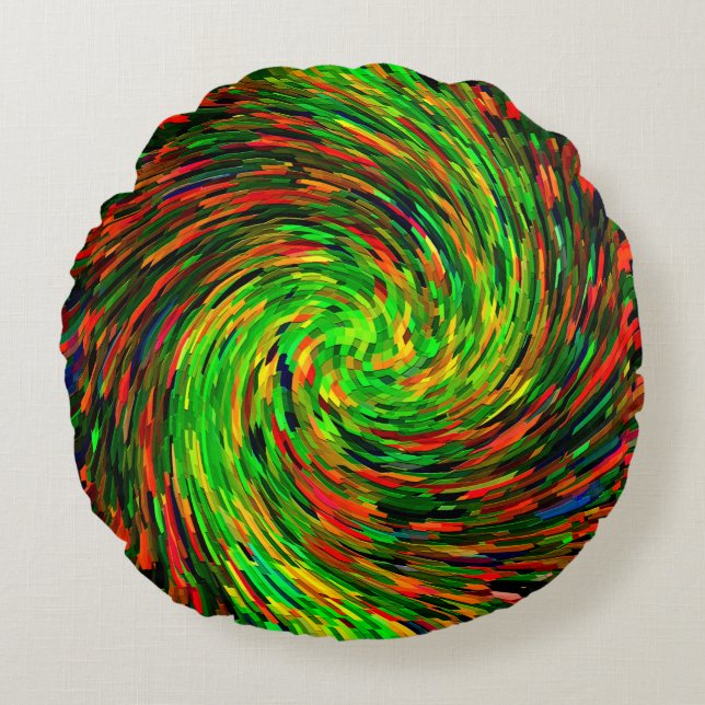 Cojín Redondo Twirling Happiness...... (Anverso)